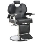 Barber Chair Black 72x68x98 cm Faux Leather