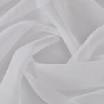 High-Quality White Voile Fabric Sheer Draping Curtain Wedding Decor Lightweight