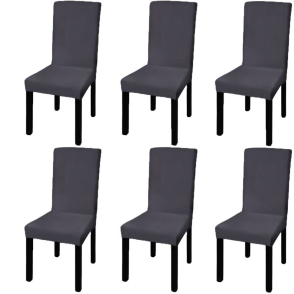 Stretchable Chair Covers Set of Six Soft Wrinkle-Resistant for Event and Home