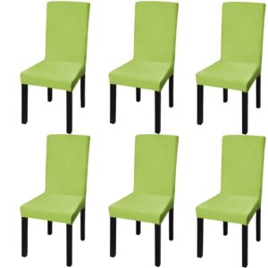 Stretchable Green Chair Covers Set Soft Wrinkle-Resistant for Event Decor