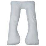 U-Shaped Pregnancy Pillow Full Body Support Maternity Nursing Cushion Gray