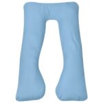 U-Shaped Pregnancy Pillow Full Body Support Maternity Nursing Cushion Light Blue