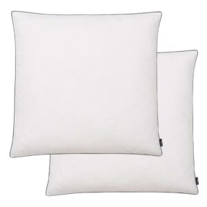 Luxury Soft Down Feather Filled White Pillows Set Comfortable Sleep Washable