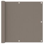 Waterproof Balcony Privacy Screen Sun Shade UV Protective Oxford Fabric Taupe