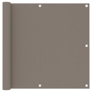 Waterproof Balcony Privacy Screen Sun Shade UV Protective Oxford Fabric Taupe