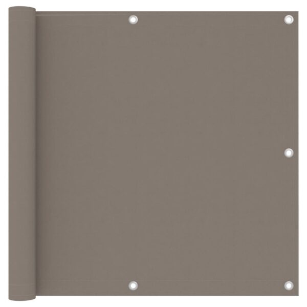 Waterproof Balcony Privacy Screen Sun Shade UV Protective Oxford Fabric Taupe