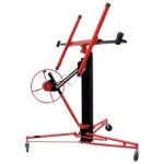 Heavy Duty Adjustable Drywall Plasterboard Panel Lifter Hoist Red Black Foldable