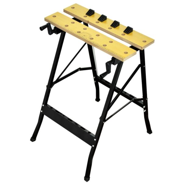 Portable Folding Workbench Adjustable MDF Surface Non-Slip Rubber Feet Durable