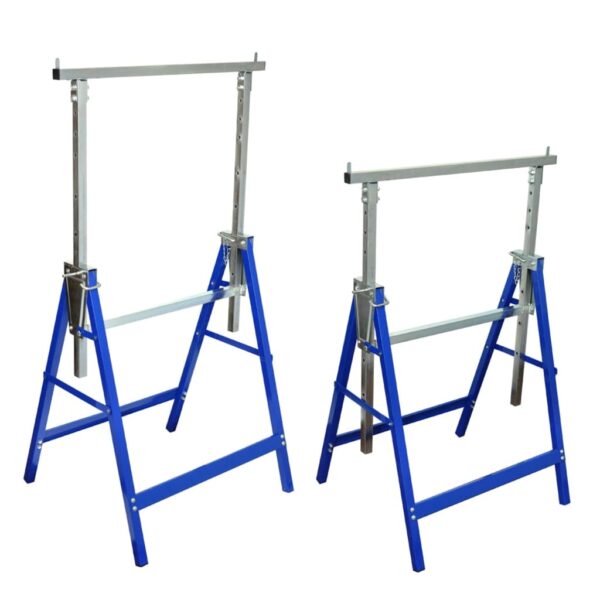 Adjustable Height Scaffolding Trestles Portable Work Bench Safety Lock Anti-Slip