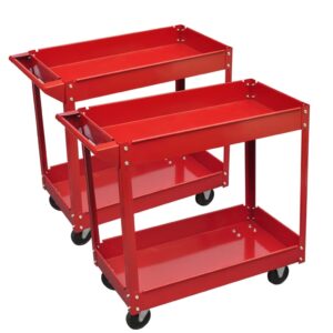 Heavy Duty Workshop Tool Cart Garage Storage Trolley Organizer with Swivel Wheels