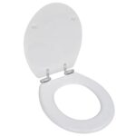 Toilet Seats with Soft Close Lids MDF White