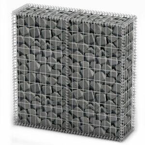 Galvanized Steel Gabion Basket Retaining Wall Garden Decor Wire Mesh with Lids