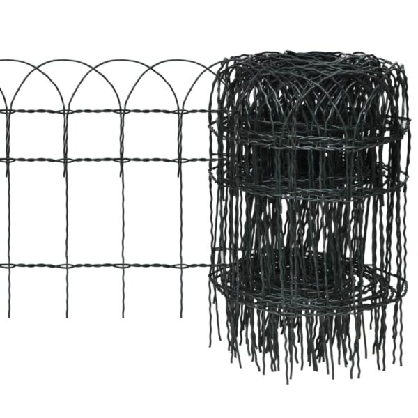 Decorative Green Garden Border Fence Weather-Resistant Iron Wire Edging Lawn Edge