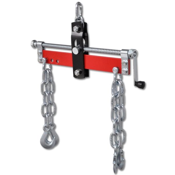 Heavy Duty Engine Leveller Shop Crane Balancer Adjustable Steel Red Silver Handle