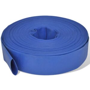 Durable PVC Water Delivery Hose Flexible Weather Resistant Blue Fire Hose