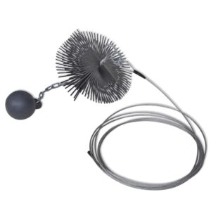 Durable Round Chimney Sweep Brush with Chain Ball and Long Thread