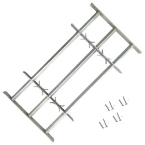 Adjustable Security Window Grille Galvanized Steel with Crossbars Home Safety