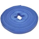 Durable PVC Water Delivery Hose Flexible Fire Resistant Blue 50m Garden Utility