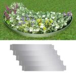 Flexible Galvanized Steel Lawn Divider Fence Panels Garden Edging Set