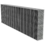 Gabion Wall with Cover Galvanised Steel 600x50x200 cm