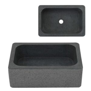 Sink 45x30x15 cm Riverstone Black