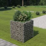 Gabion Raised Bed Galvanised Steel 90x90x100 cm