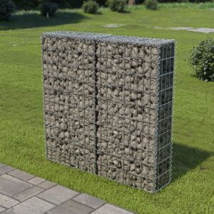 Galvanized Steel Gabion Wall Covers Landscape Retaining Mesh Grid Silver