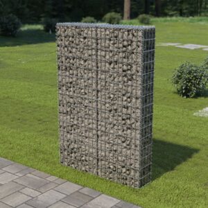 Galvanized Steel Gabion Wall Retaining Garden Landscape Mesh Grid Silver Cover