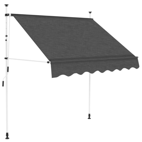 Manual Retractable Awning Water Repellent UV Resistant Polyester Canopy