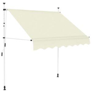 Retractable Manual Awning Canopy Sun Shade Shelter Water Resistant Outdoor Patio