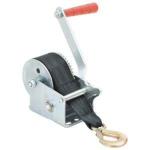 Heavy Duty Manual Hand Winch with Polyester Strap for Trailer Truck Boat Towing