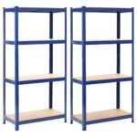 Heavy Duty Steel MDF Storage Shelves Durable Organizer Rack Corrosion-Resistant