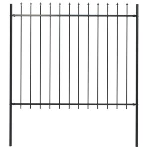 Elegant Spear Top Garden Fence Panel Steel Decorative Security Outdoor Barrier