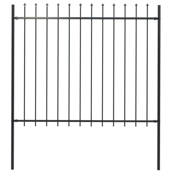 Elegant Spear Top Garden Fence Panel Steel Decorative Security Outdoor Barrier