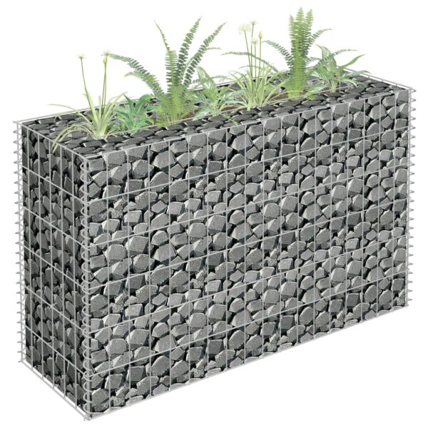 Galvanized Steel Gabion Raised Garden Bed Weather-Resistant Outdoor Planter Box