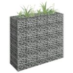 Galvanized Steel Gabion Raised Garden Bed Weather-Resistant Mesh Planter Kit