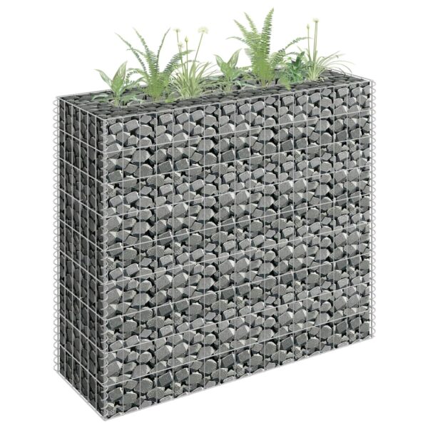 Galvanized Steel Gabion Raised Garden Bed Weather-Resistant Mesh Planter Kit