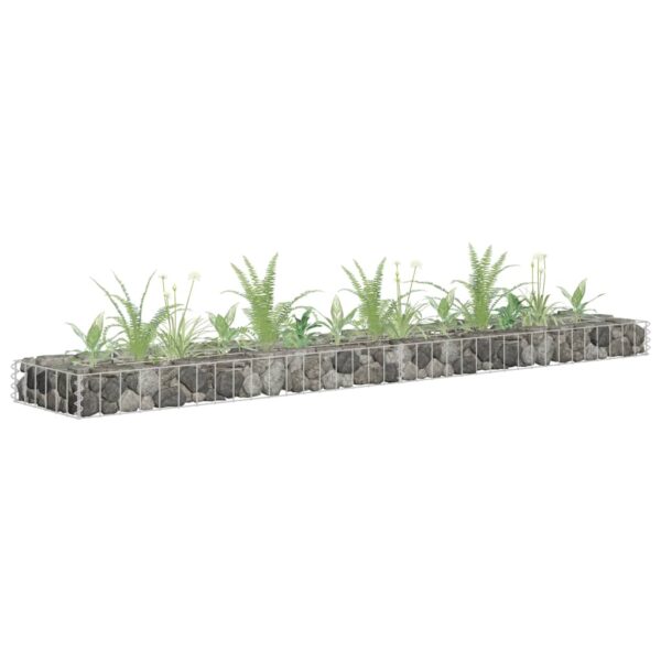 Galvanized Steel Gabion Raised Garden Bed Weather-Resistant Outdoor Planter