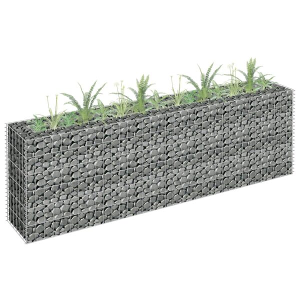 Galvanized Steel Gabion Raised Garden Bed Weather-Resistant Outdoor Planter