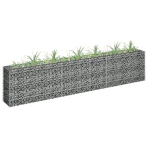 Galvanized Steel Gabion Raised Garden Bed Weather-Resistant Outdoor Planter