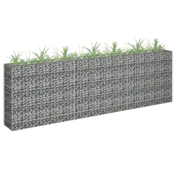 Galvanized Steel Gabion Raised Garden Bed Outdoor Planter Box Weather-Resistant