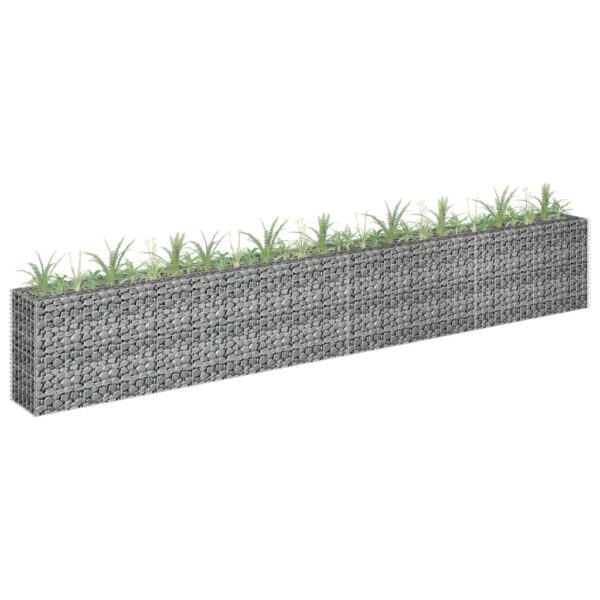 Galvanized Steel Gabion Raised Garden Bed Weather-Resistant Outdoor Planter