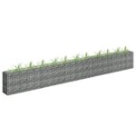 Galvanized Steel Gabion Raised Garden Bed Weather-Resistant Outdoor Planter