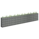 Galvanized Steel Gabion Raised Garden Bed Weather-Resistant Outdoor Planter