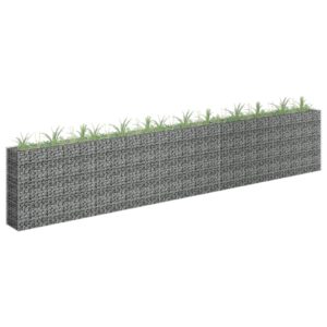 Galvanized Steel Gabion Raised Garden Bed Weather-Resistant Outdoor Planter