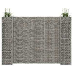 H-Shaped Gabion Planter Steel Wire 260x40x180 cm