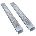 Heavy Duty Galvanized Steel Loading Ramps Pair Non-Slip for ATV Quad Scooter