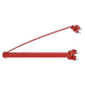 Heavy Duty Steel Hoist Frame Swivel Arm Lifting Support Red Workshop Garage Tool