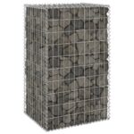 Galvanized Steel Gabion Wall Cage Retaining Landscape Garden Outdoor Silver Mesh