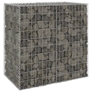 Galvanized Steel Gabion Wall Covers Landscape Retaining Mesh Cage Silver